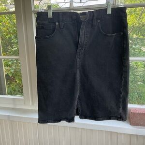 Madewell Black Skirt Classic Style